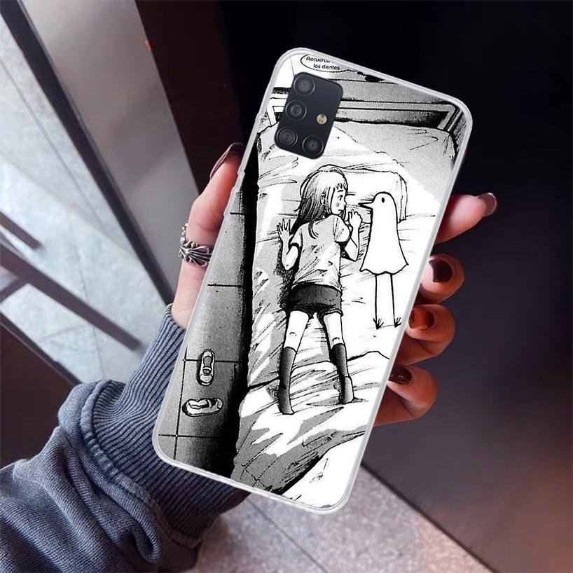 Oyasumi Punpun Phone Case For Samsung Galaxy A12 A52S A42 A32 A22 A51 A50 Note 20 Ultra 10 S10 Plus A71 A70 A31 A30 A10S Galaxy