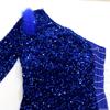 Women's New Fashion Sexy One-shoulder Models Sequins Open Package Hip Bodycon Dresses