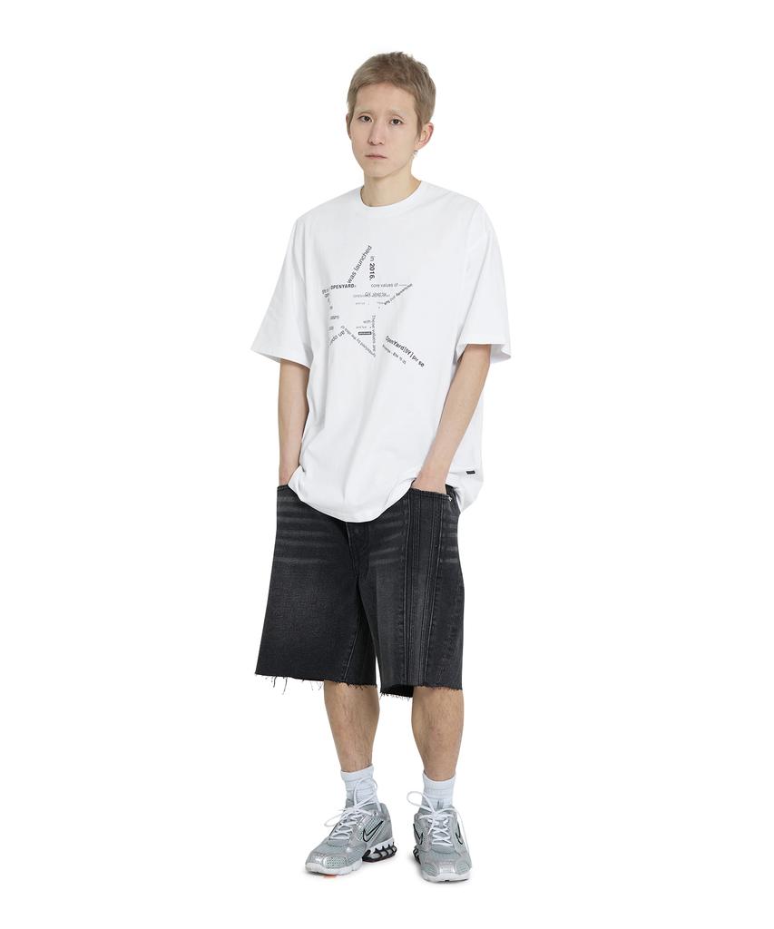 OHY Typo Star Tee - White