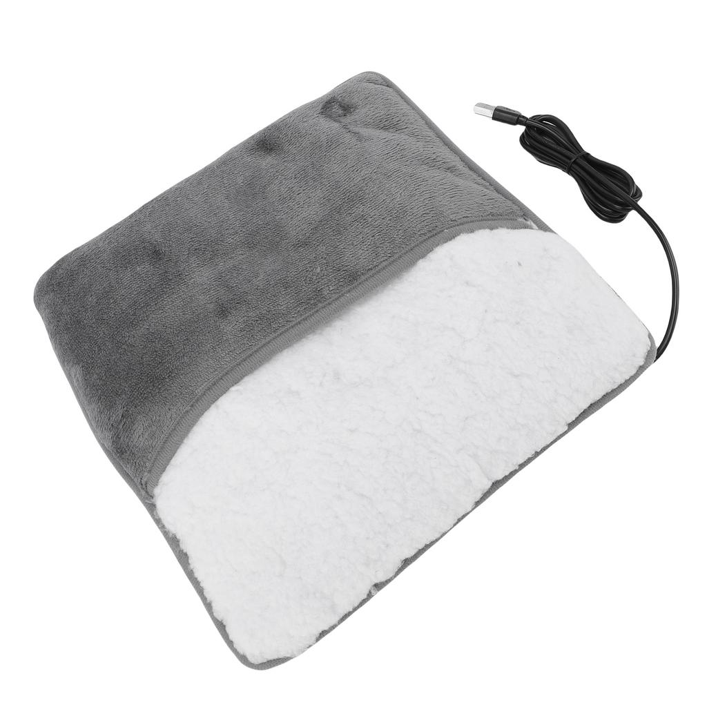 Electric Heated Foot Warmer USB Powered Soft Fleece Foot Heating Pad Waterless for Abdomen Waist Hands
