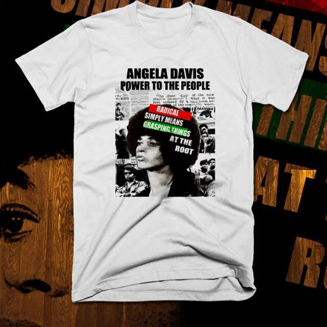 Angela Davis T-Shirt Black History Month Panther Party Civil Rights Tee S