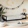 VidaXL Bed Frames for Children, Single Bed with Headboard and Footboard, Bedroom Furniture, Scandinavian, Black 834395