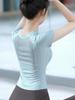 Damen 2026 Atmungsaktives Schnelltrocknendes Yoga-Top - Kurzarm Fitness-T-Shirt für Pilates & Sommersportarten