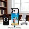 1pc Cowboy Hat Lizard Desert Cartoon Phone Case Magnetic For iPhone17 16 15 14 13 12 Pro Max For Magsafe Wireless Charging Cover