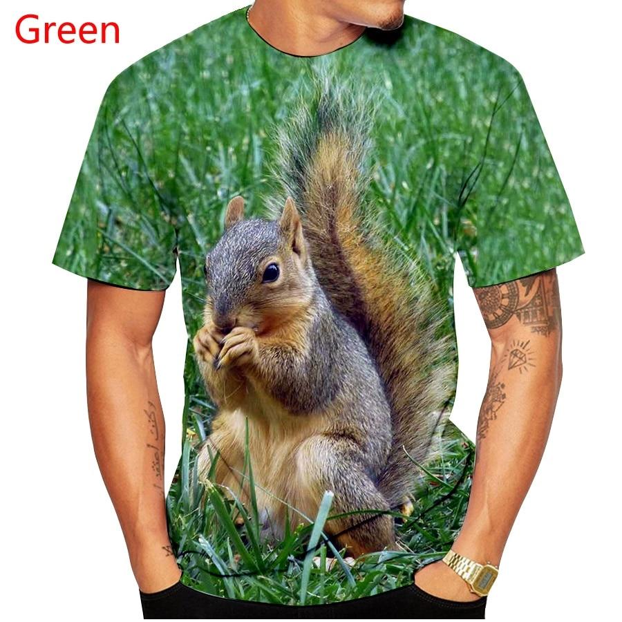 

Новые поступления, мужская и женская футболка с принтом, повседневная футболка с коротким рукавом и 3d белкой, мужские и женские топы