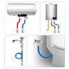 Pack Of 2 Flexible 304 Stainless Steel Water Heater Connector Hot and Cold Water Inlet Pipe Practical Color Coded Hose