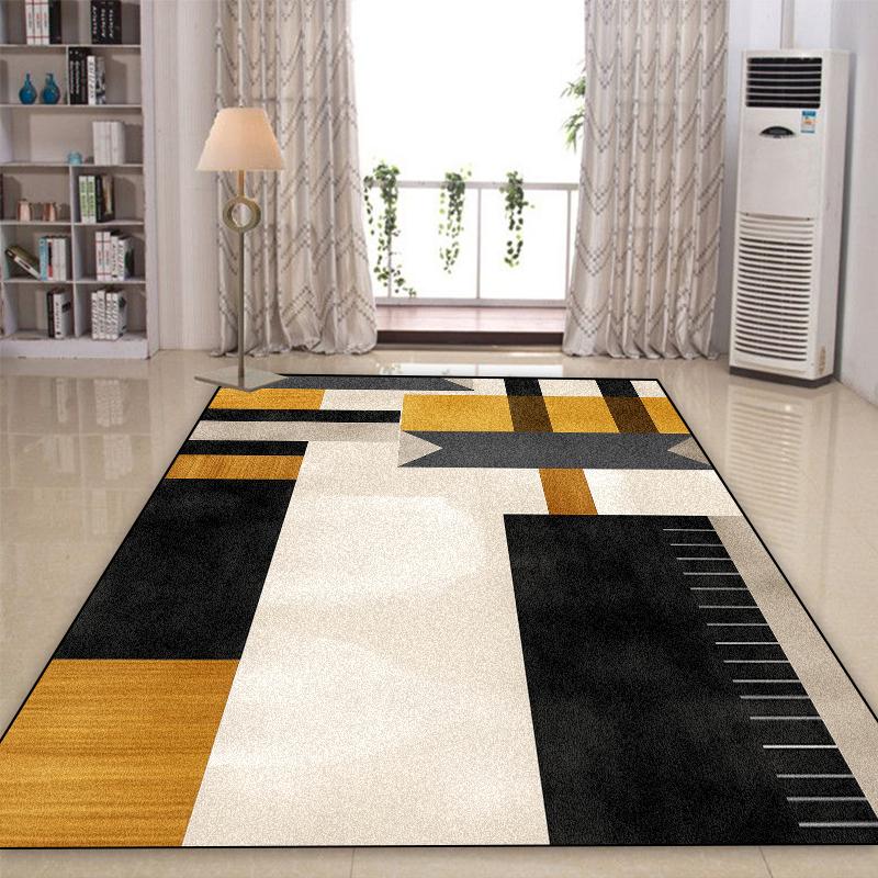 Simple Geometry Decoration Rugs Living Room Light Luxury Carpets Modern Home Sofa Large Area Rug Bedroom Cloakroom Soft Foot Mat