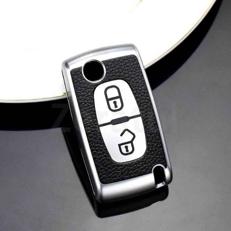 Tpu Car Key Case Cover For Citroen Xsara C2 C3 C4 C5 C6 C8 For Peugeot 107 206 207 307 308 406 Shell Holder Protector