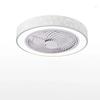 Modern Bedroom Ceiling Fan with Adjustable Light Intelligent Remote Control Painted Acrylic Fan Light Household Lighting Fixture