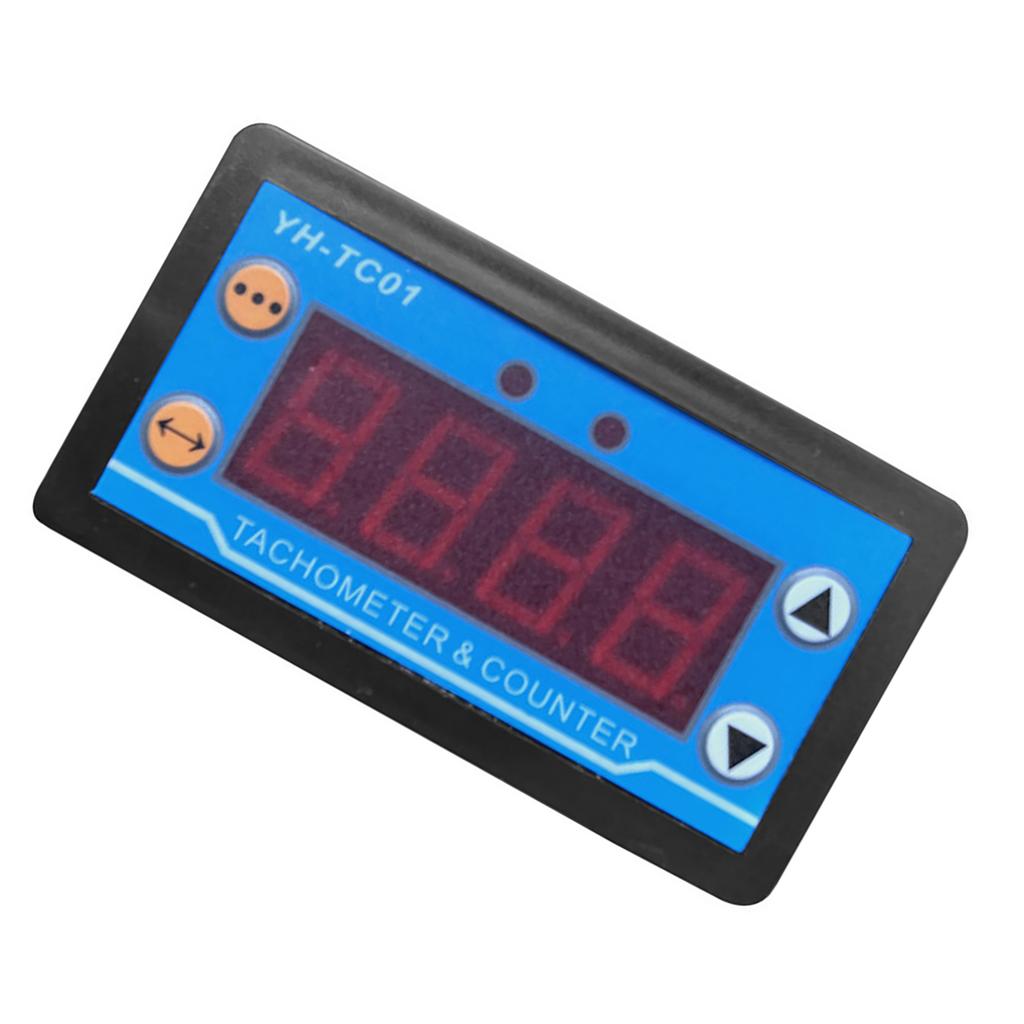 -TC01 Tahometru Digital Afișaj LED de Înaltă Precizie Contor de Viteză Motor cu Senzor Hall Detector de Viteză Motor