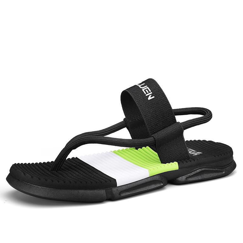 Summer Men's Sandals T-Strap Slippers Casual Flip Flops Beach Sandals for Male