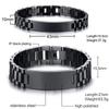 Vnox Pulseiras Personalizadas de Presente de Amor para Casais, Pulseira Combinando de Aço para Mulheres e Homens, Gravar Nome Presentes de Promessa para Ela/Ele