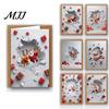 Desktop Holiday Ornaments Christmas Greeting Cards with Envelopes, Funny 3D Wall Breaking Cards, Unique Gifts Cute Santa Reindeer Festive Card