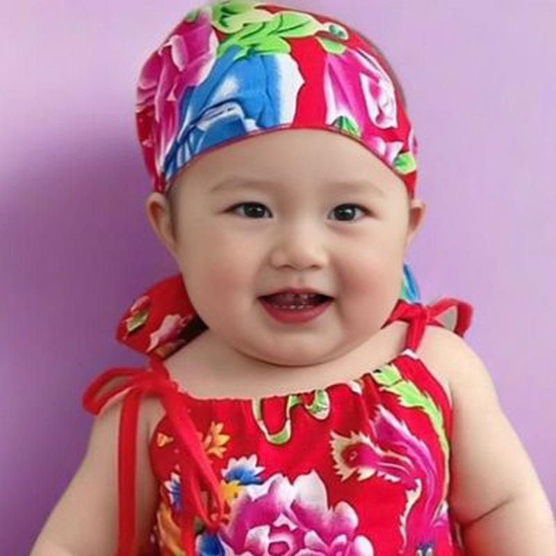 Northeast Ethnic Floral Triangle Headscarf for Performances