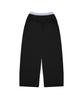 STANDARDERROR [All Seasons Or Fleece-Lined] 87-Stan279 Obi Layered Wide Loose Fit Sagging Sweatpants (3 Colors)
