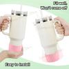 SW 2PCS 7.0CM Water Cup Silicone Boots Thermos Protective Cover Silica Gel Bottom Sleeve Anti-Slip Scratch-resistant for Stanley