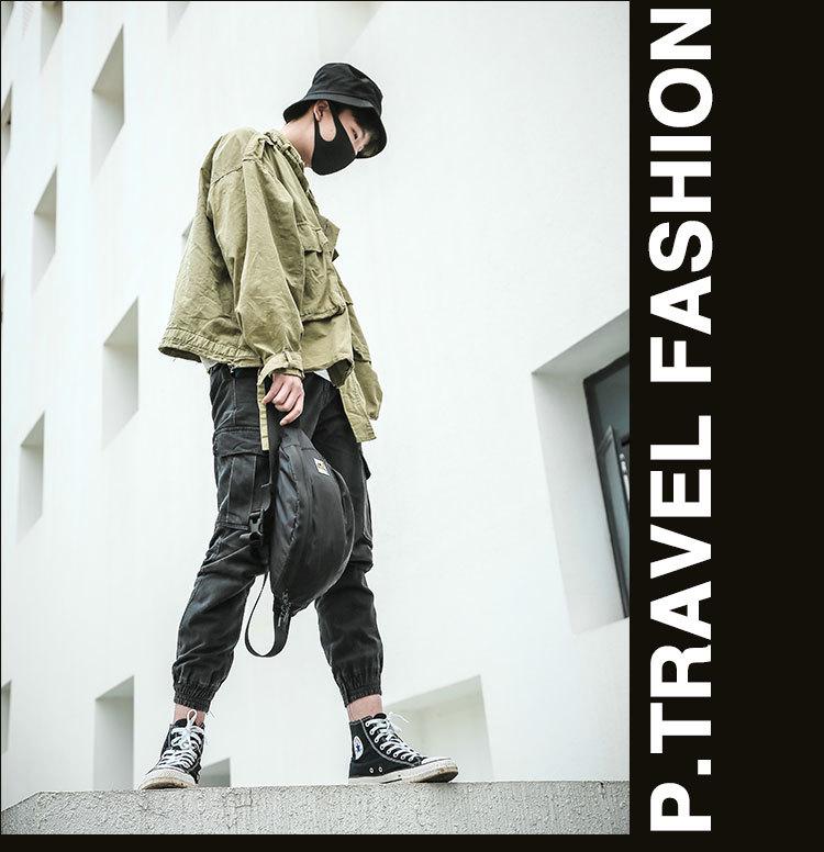 P.Travel Ultra-Light Waterproof Chest Bag - Large Capacity, Fashionable & Thin for Outdoor Spring Outings