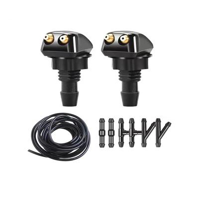 Car Washer Nozzle Wiper Water Spray Jet with 2m Hose For Kia Toyota Honda Nissan