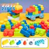 Weiche Gummi-Steckbausteine für Babys - Große Teile für die Förderung der Motorik und des Gehirntrainings.
