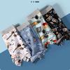 4pcs Men's Underwear Men's Tacky Boys Teenagers' Printed Four Cornered Underwear Shorts Boxer Brief