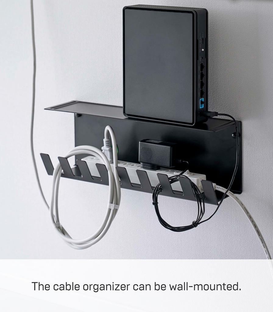 Yamazaki Jitsugyo 6050 Board Tweezers and Wood Screws Power Tap Storage W34 X X Neat and You Can Choose How To Install It [Gypsum Included] Under-desk