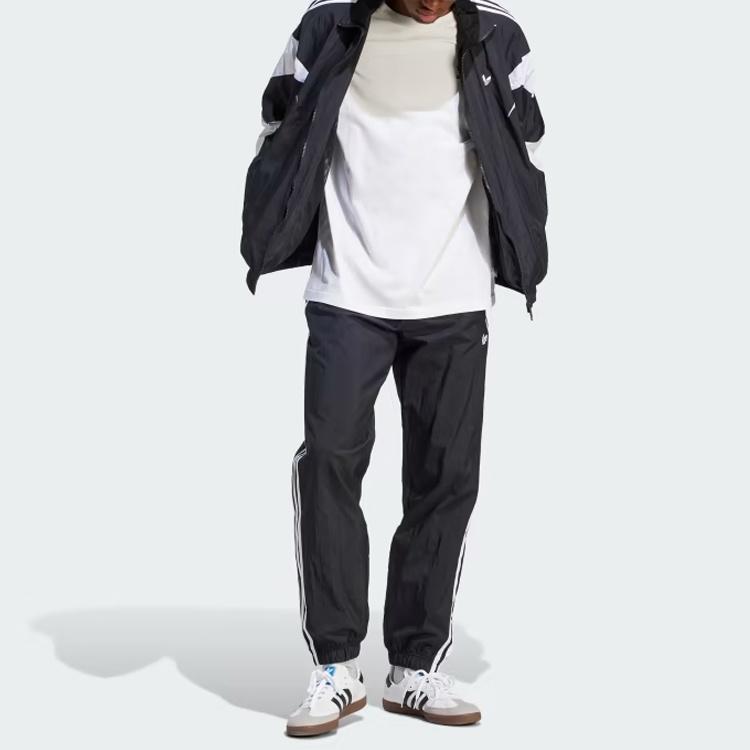 adidas Rekive Woven Track Jacket Asia Sizing 'Black White' Men's IL2465