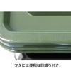 JEJ Astage Storage Box [X Series NT Box #22] Black Green, Disaster Prevention, 38cm (W) x 54.5cm (D) x 18cm (H), Made in Japan, Stackable