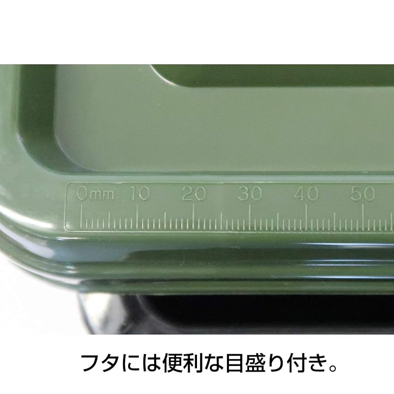 JEJ Astage Storage Box [X Series NT Box #22] Black Green, Disaster Prevention, 38cm (W) x 54.5cm (D) x 18cm (H), Made in Japan, Stackable