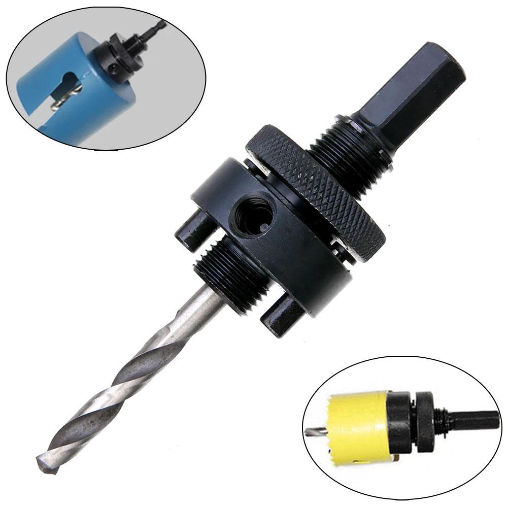 Mandrel with Drill Bit for Arbor Use from 32mm Up To 210mm Diameter with Strong Steel Build for Consistent Drilling Results