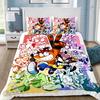 Cartoon 3D Printed Crash Bandicoot Bedding Set game Duvet Cover Pillowcase Single Twin Full Queen Size For Kids Bedroom Decor