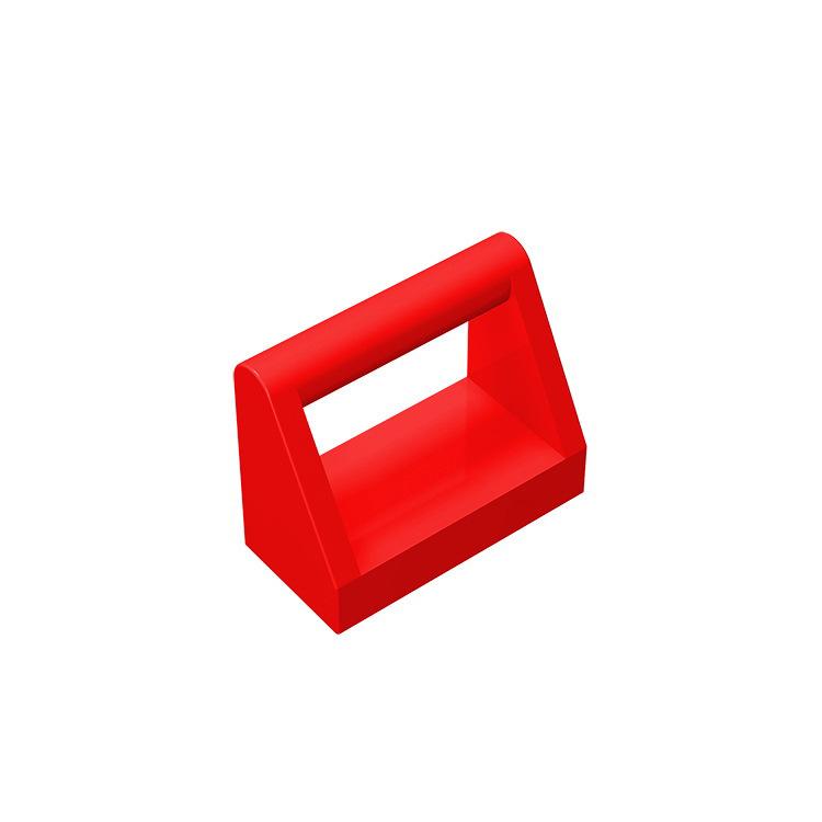 Non-Toxic 50Pcs Moc Parts 2432 Tile Modified 1 X 2 With Handle Compatible Bricks Diy Puzzle Toy Gift Assmble Building Blocks Particle Kid