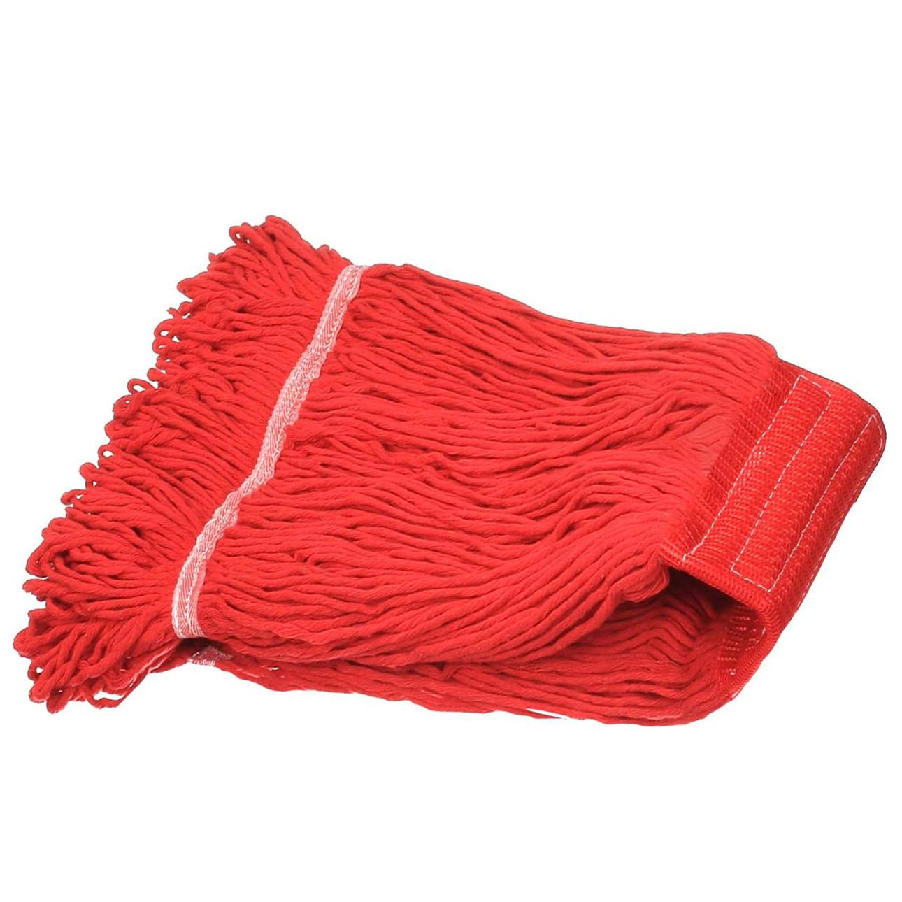 1 Pack Commercial Mop Head Heavy Duty Commercial Industrial Mop String Mop Head Replacement Cotton String Mop Replacement Head красный