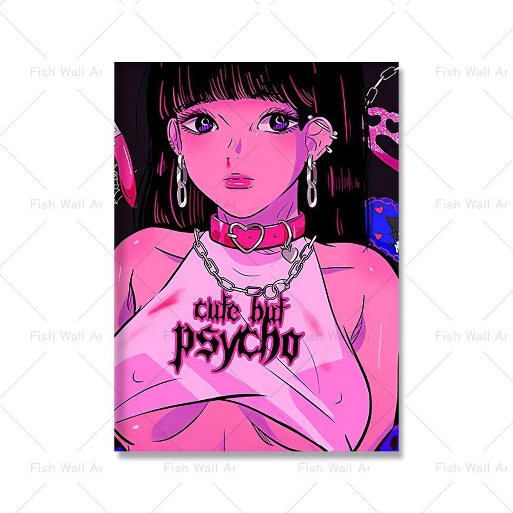 Japanese Anime Sweet Hentai Sexy Girl Canvas Painting Cartoon Poster Kawaii Wall Art Studio Home Decorative Print Wall Paintings