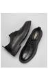Brogue Men's Autumn Casual Leather Shoes, Thick Sole Work Shoes, Black
