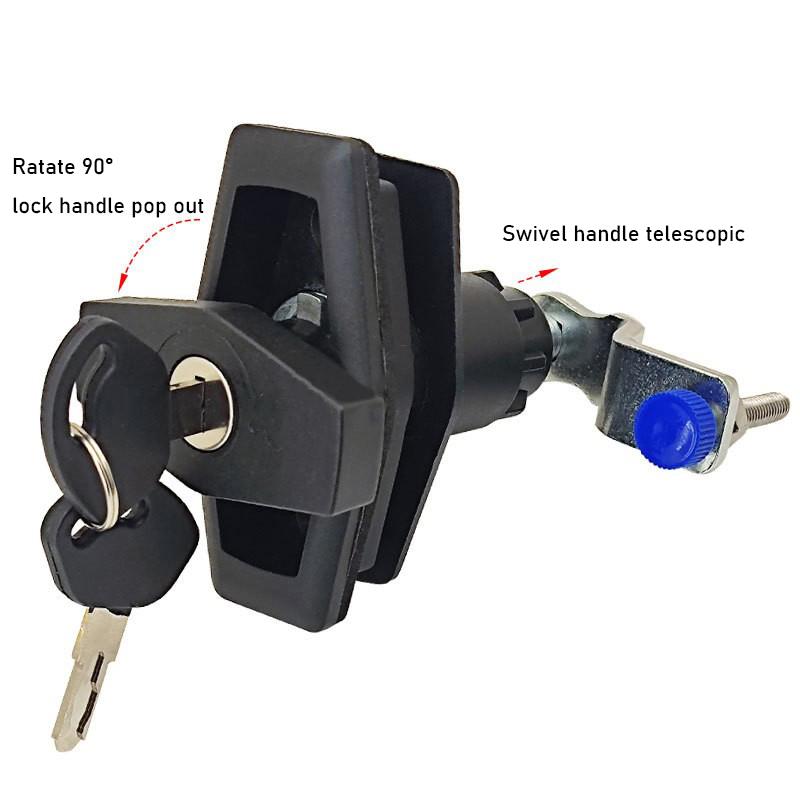 Compartment Door Locker PUSH POP Door Lock With 2keys For Swift Elldis Caravan Motorhome