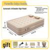 Elevated Flocked Inflatable Mattress with Built-in Pump and Moisture-Proof Pad
