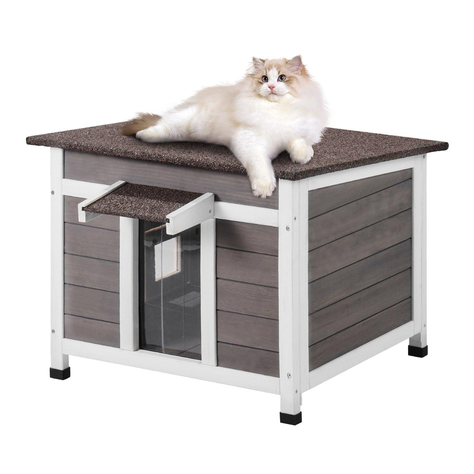 VEVOR Outdoor Cat House Weatherproof, Feral