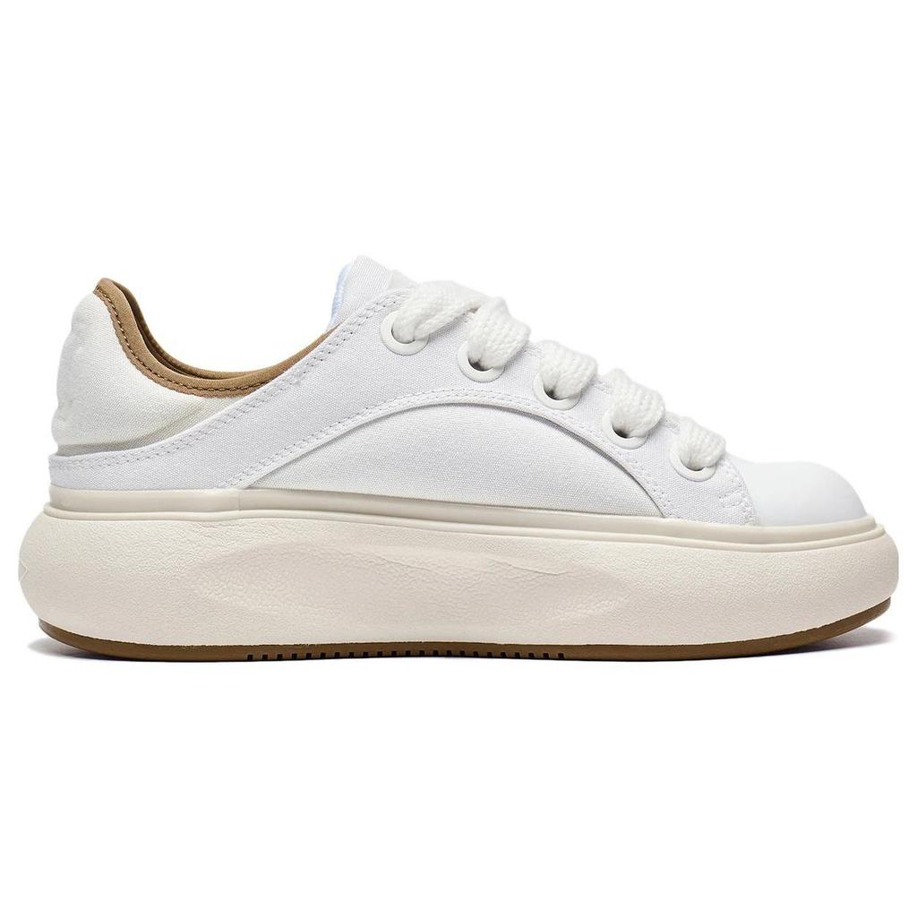 Li Ning Yun You C4D Slip Resistant Abrasion Resistant Low top Casual Shoes Men's Ivory AZGT043-4