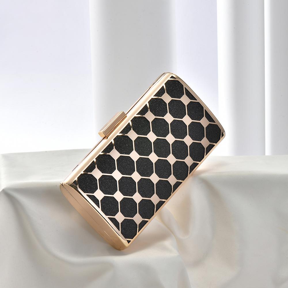 2025 New Women Metal Evening Bags Hollow Out Wedding Dinner Wallets Party Chain Purse For Ladies 4 Colors