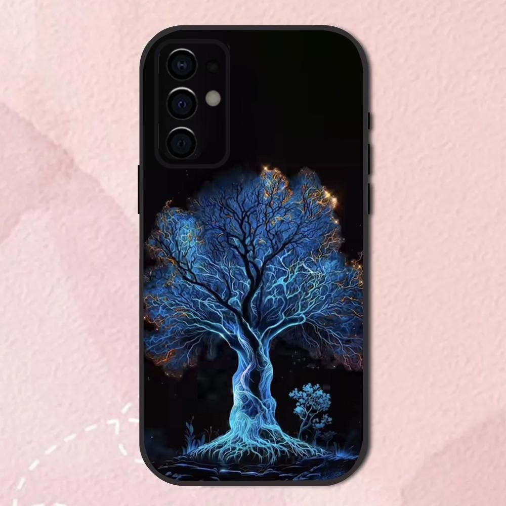 Tree of Life Space Phone Case For Samsung S24,S21,S22,S23,S30,Ultra,S20,Plus,Fe,Lite,Note,10,9,5G Black Soft Shell
