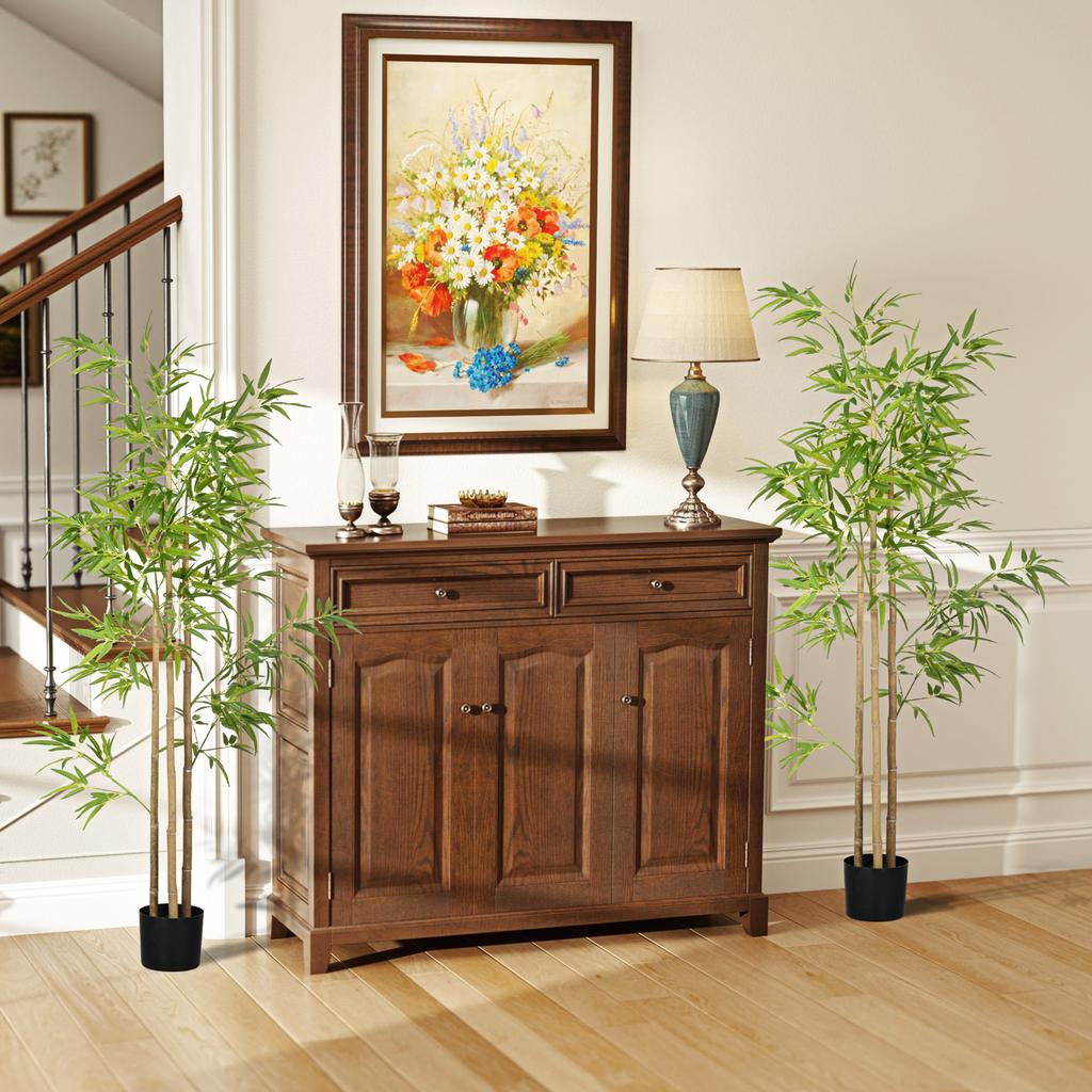Artificial Plant Bamboo Artificial Tree Height 180 Cm with Pot, Indoor Decoration, Very Realistic