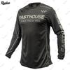 FASTHOUSE Camouflage Langarm Mountainbike Trikot Trail Riding Atmungsaktives Netz Radtrikot Herren