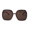 Gucci Occhiali da Sole Aviator Quadrati Marroni da Donna 55mm Occhiali da Sole Donna GG0890S-002