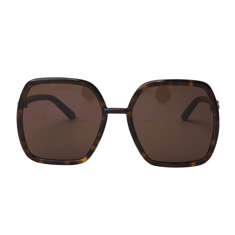 Gucci Occhiali da Sole Aviator Quadrati Marroni da Donna 55mm Occhiali da Sole Donna GG0890S-002