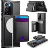For Samsung Galaxy Note20 Ultra Magnetic Case JEEHOOD J10 Leather Back Phone Cover with Detachable Card Holder Kickstand
