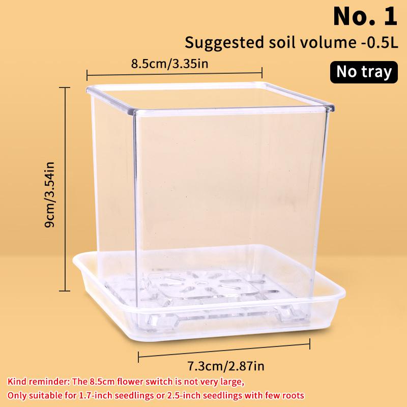 

Прозрачный цветочный горшок, дренажный бассейн, прозрачная корзина для цветов с отверстием, пластиковые дышащие аксессуары для цветочных горшков