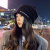 Hat female face small fashion spring and autumn pile hat wool hat new soft confinement hat postpartum spring and autumn knitted hat