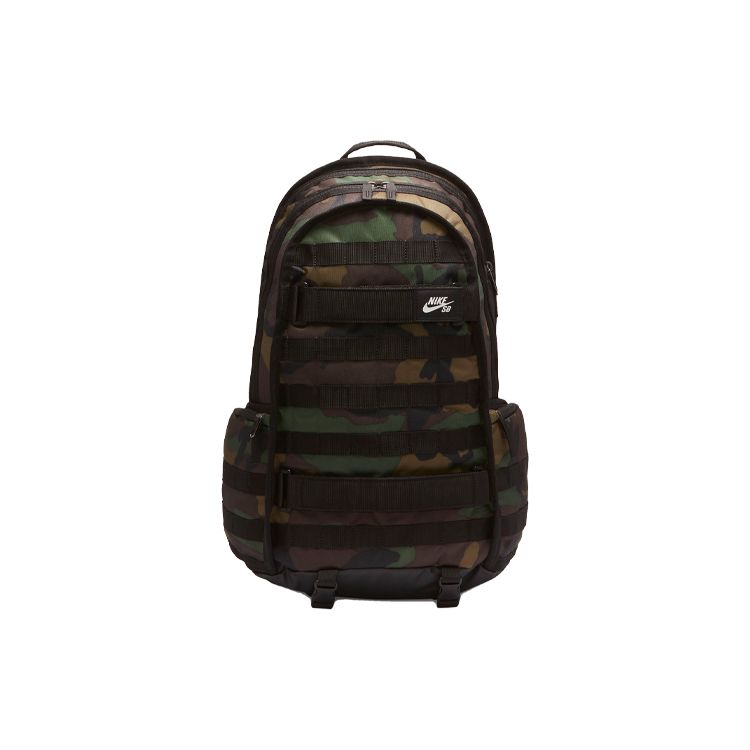 Nike SB RPM Skateboard Polyester Backpack Unisex Backpacks Camouflage CK5888-010 Camouflage