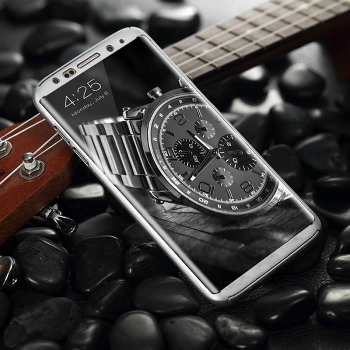 Case for Samsung Galaxy S8 PLUS - Silver Case Cover 360 Full Hybrid Rigid Hard Plastic Integral Phonillico®