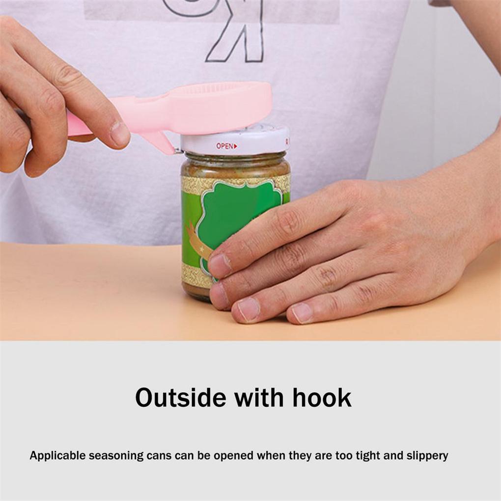 Stainless Steel Bottle Opener 4 In 1 Solid Color Lid Remover Indoor Bar Restaurant Beverage Opening Tool Accessories